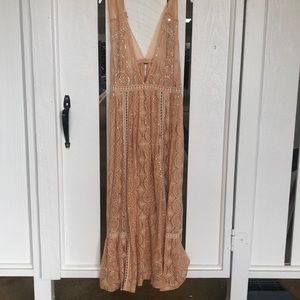 Free People embroidered maxi dress